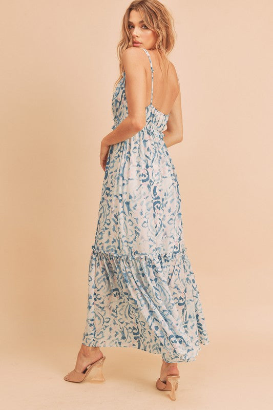 Davia Floral Maxi Dress – Soft Girl Tiered Sundress