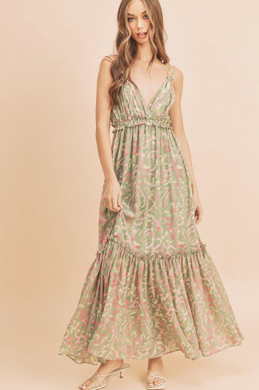 Davia Floral Maxi Dress – Soft Girl Tiered Sundress