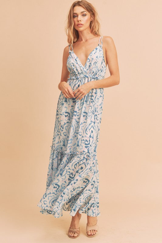 Davia Floral Maxi Dress – Soft Girl Tiered Sundress