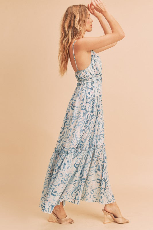 Davia Floral Maxi Dress – Soft Girl Tiered Sundress