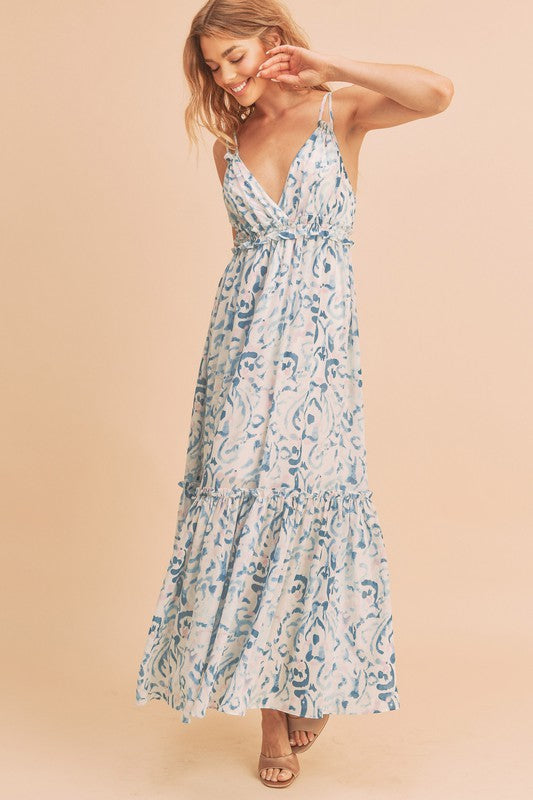 Davia Floral Maxi Dress – Soft Girl Tiered Sundress