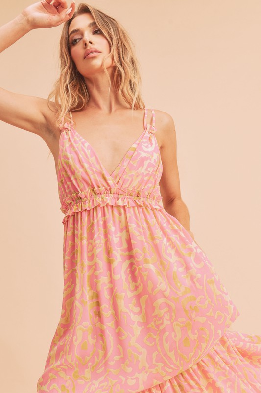 Davia Floral Maxi Dress – Soft Girl Tiered Sundress