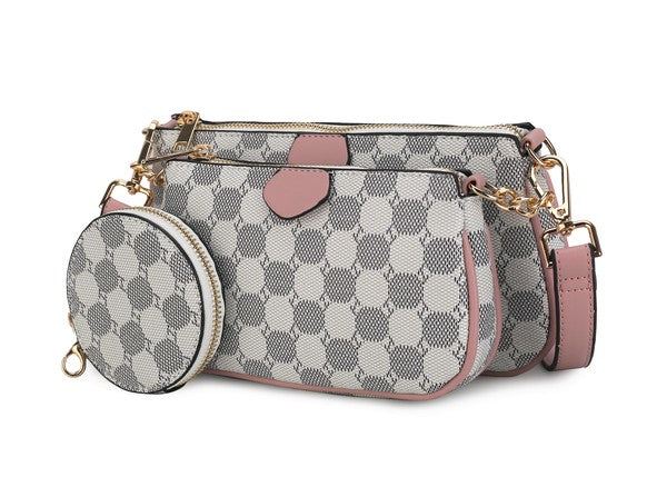 MKF Evanna Women's 3 pcs Crossbody Bag by Mia K