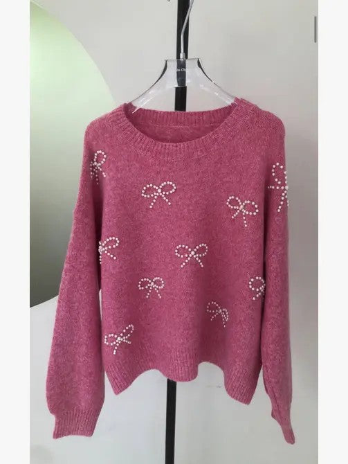 Contemporary Sweaters - Bow Knit Sweater