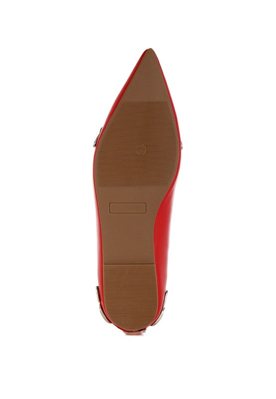 Golini Belt Buckle Detail Ballerinas