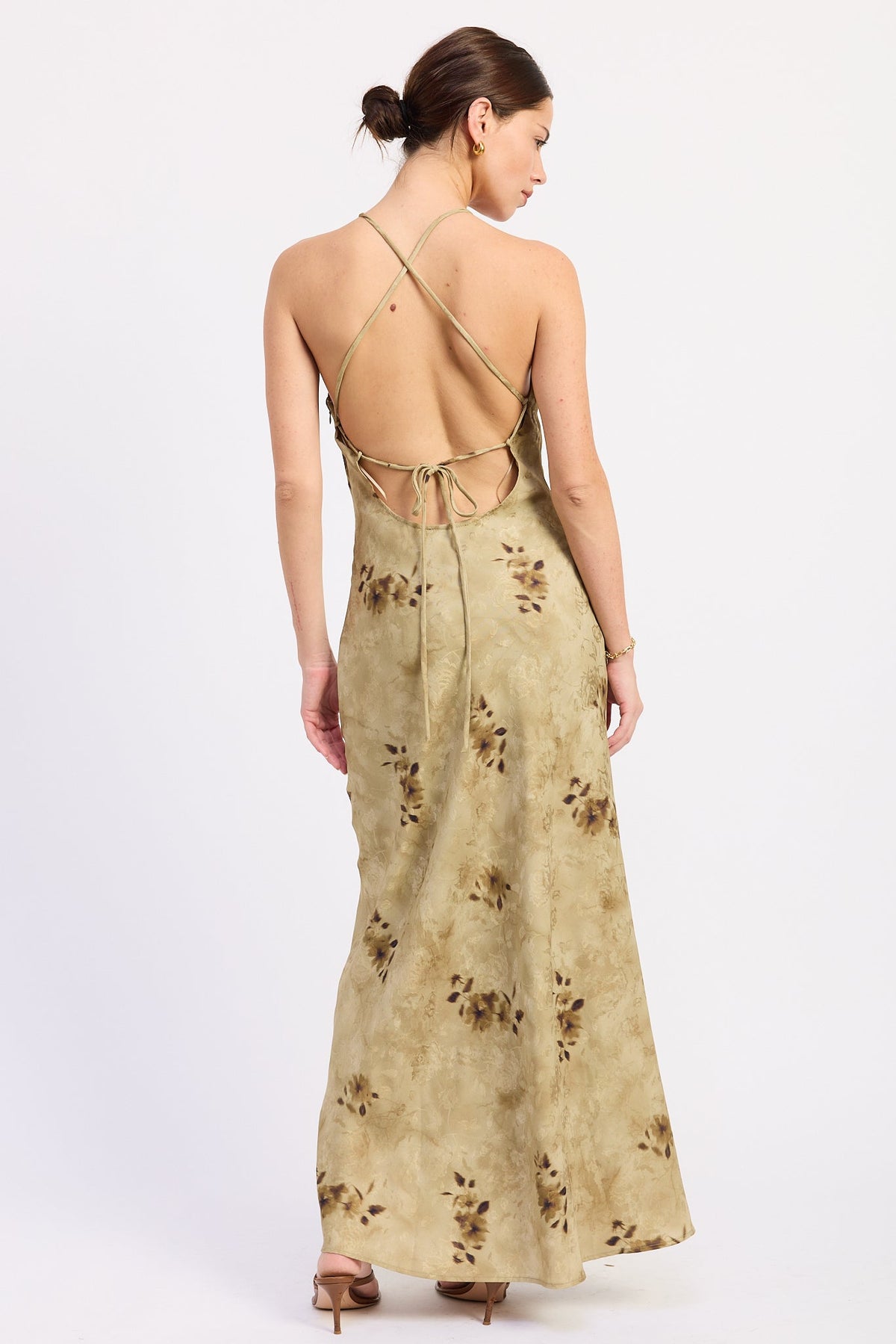 Midi Bias Halter Neck Dress – Ginevra