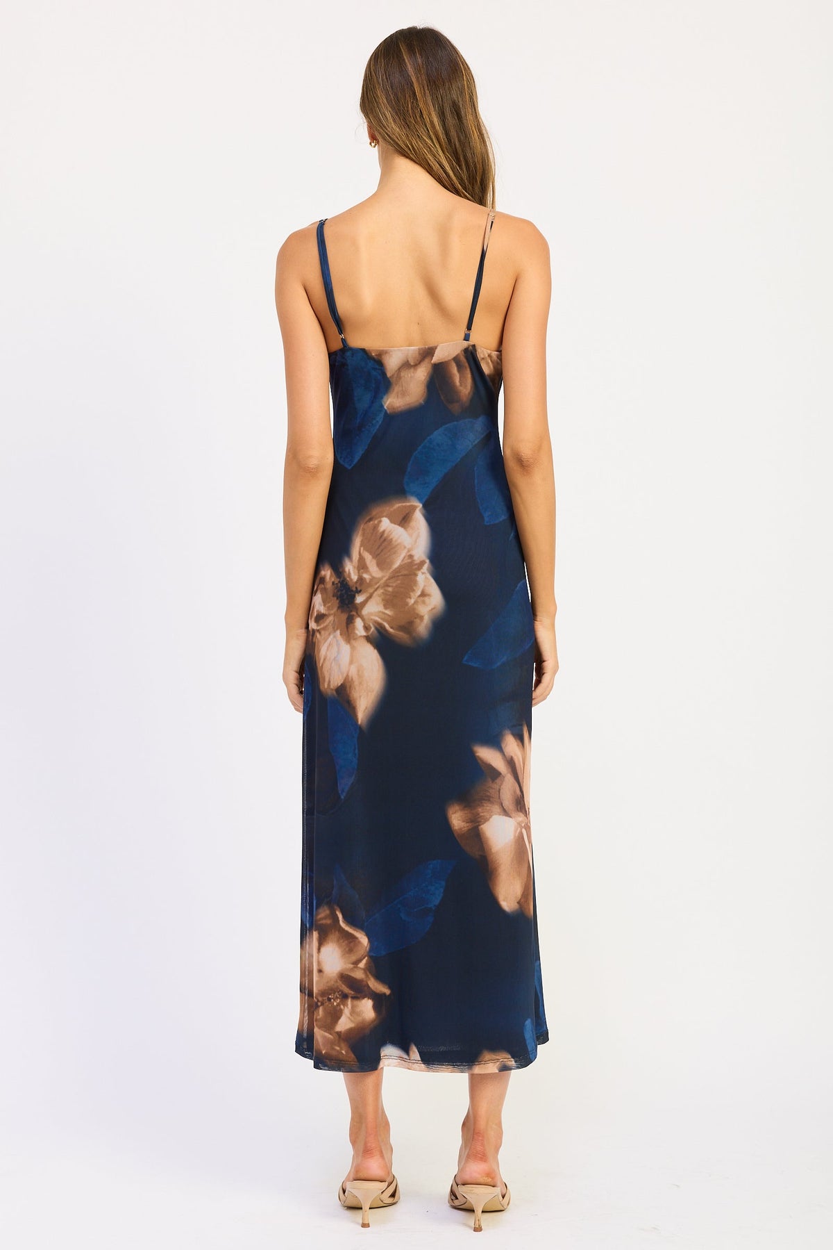 Mesh Maxi Strappy Dress – Isadora