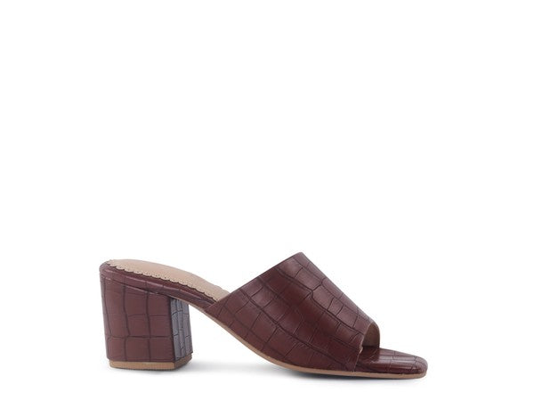 LONDON RAG DUMPLINN Slip-On Block Heel Sandal