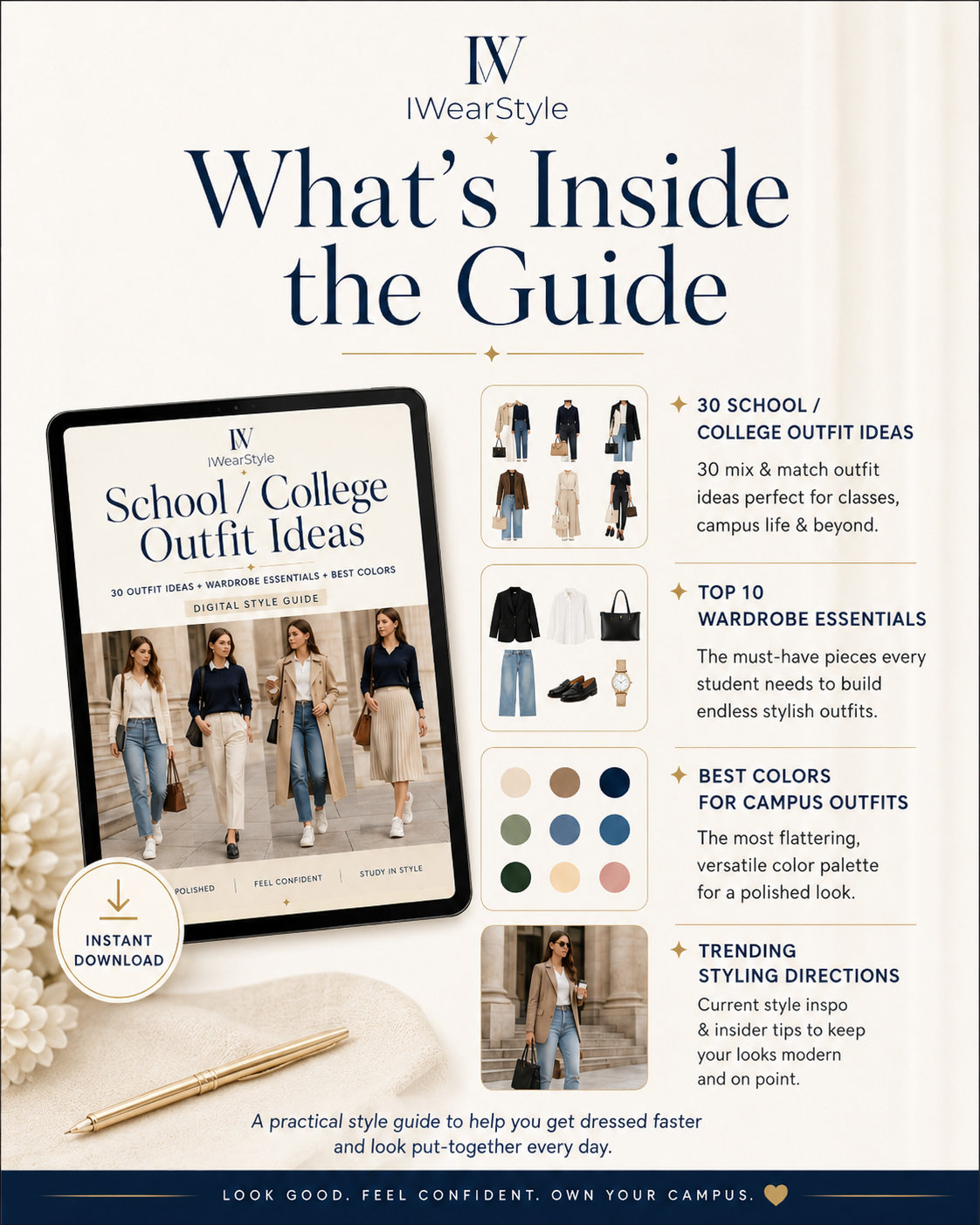 School / College Outfit Ideas — Digital Style Guide by IWearStyle™