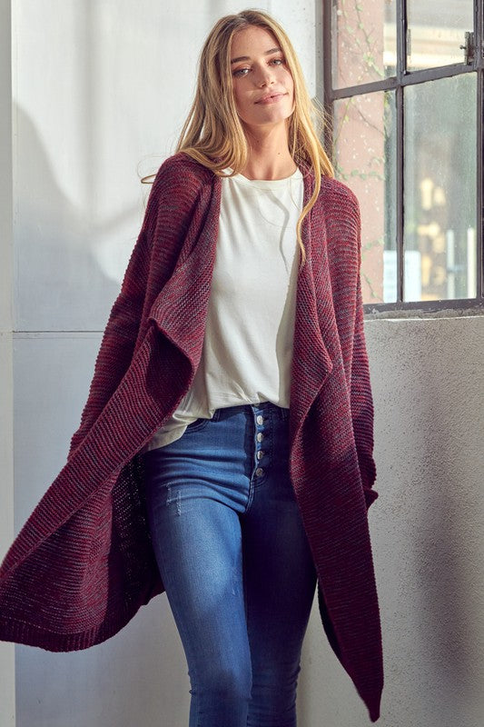 CHUNKY SWEATER KNIT CARDIGAN