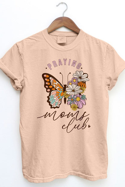 Praying Moms Club, Retro Vintage Garment Dye Tee