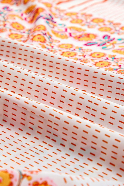 Patchwork mint coral long sundress