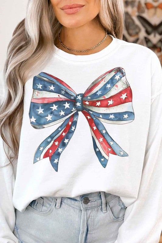 AMERICAN BOW COQUETTE GRAPHIC SWEATSHIRT