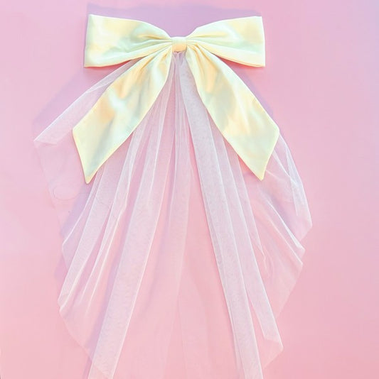 OMG Beauty Veil Bow Hair Clip