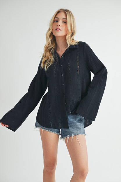 Mahlia Lace Shirt Blouse