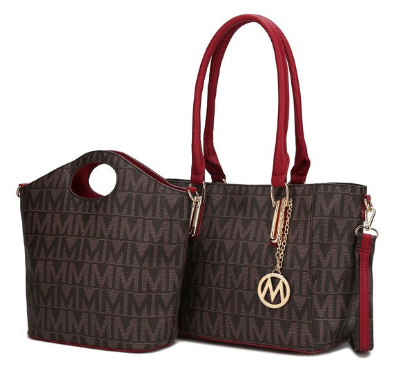 MKF Casey M Signature Tote & Crossbody Set