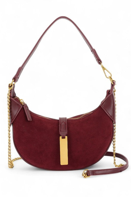 Half moon shoulder bag