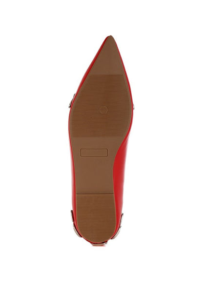 Golini Belt Buckle Detail Ballerinas