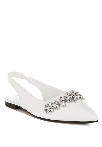 Adhara Diamante Embellished Flat Sandals