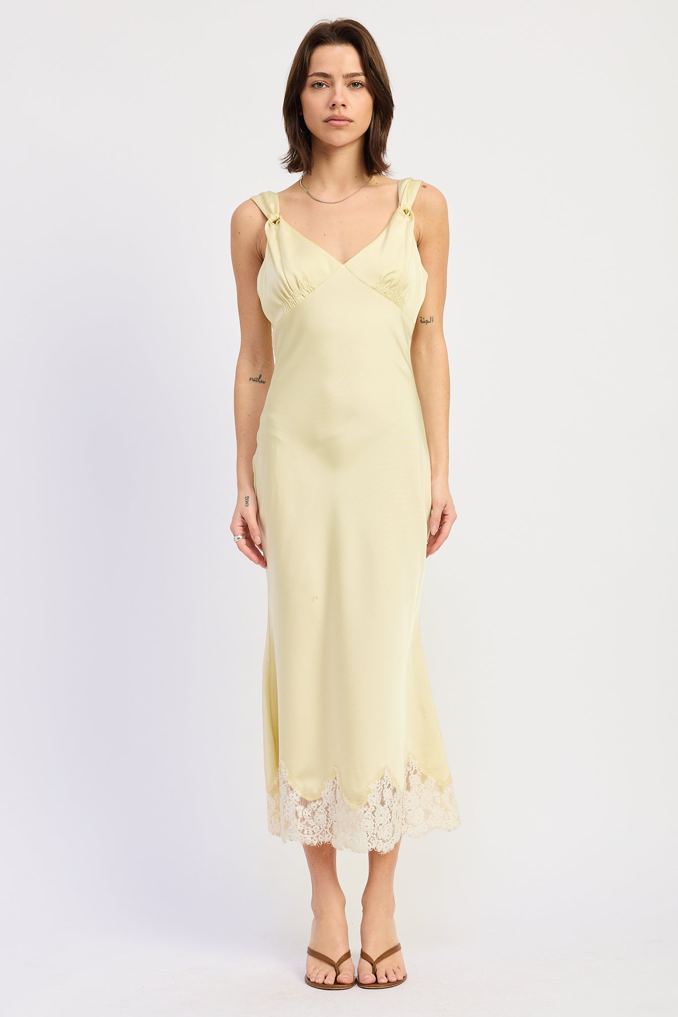 Women’s Minimalist Sleeveless Midi Dress – Emery