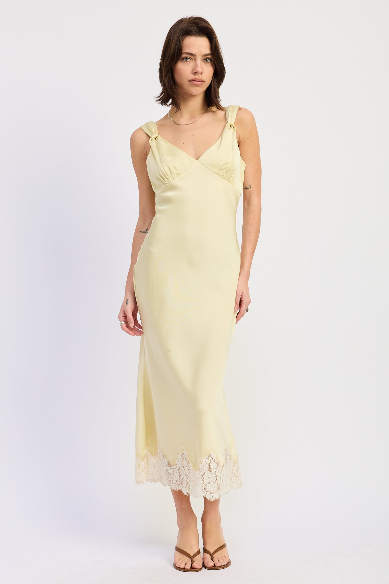 Women’s Minimalist Sleeveless Midi Dress – Emery