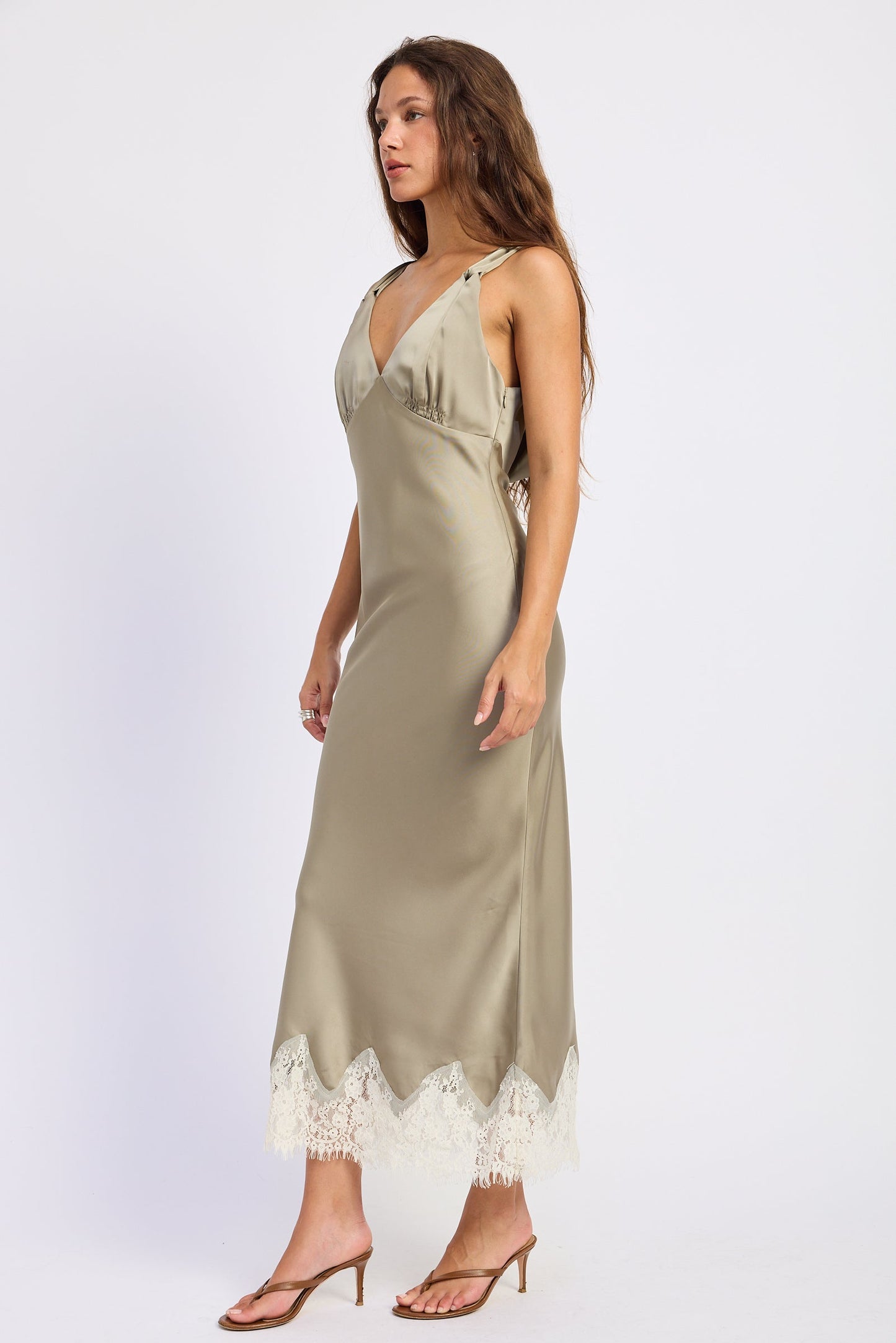 Women’s Minimalist Sleeveless Midi Dress – Emery