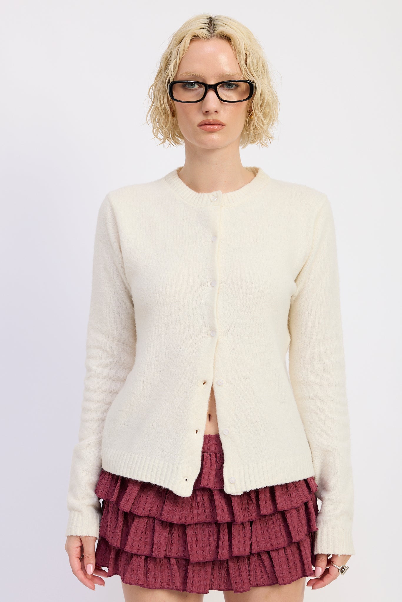 Women’s Button-Front Knit Cardigan – Kaia