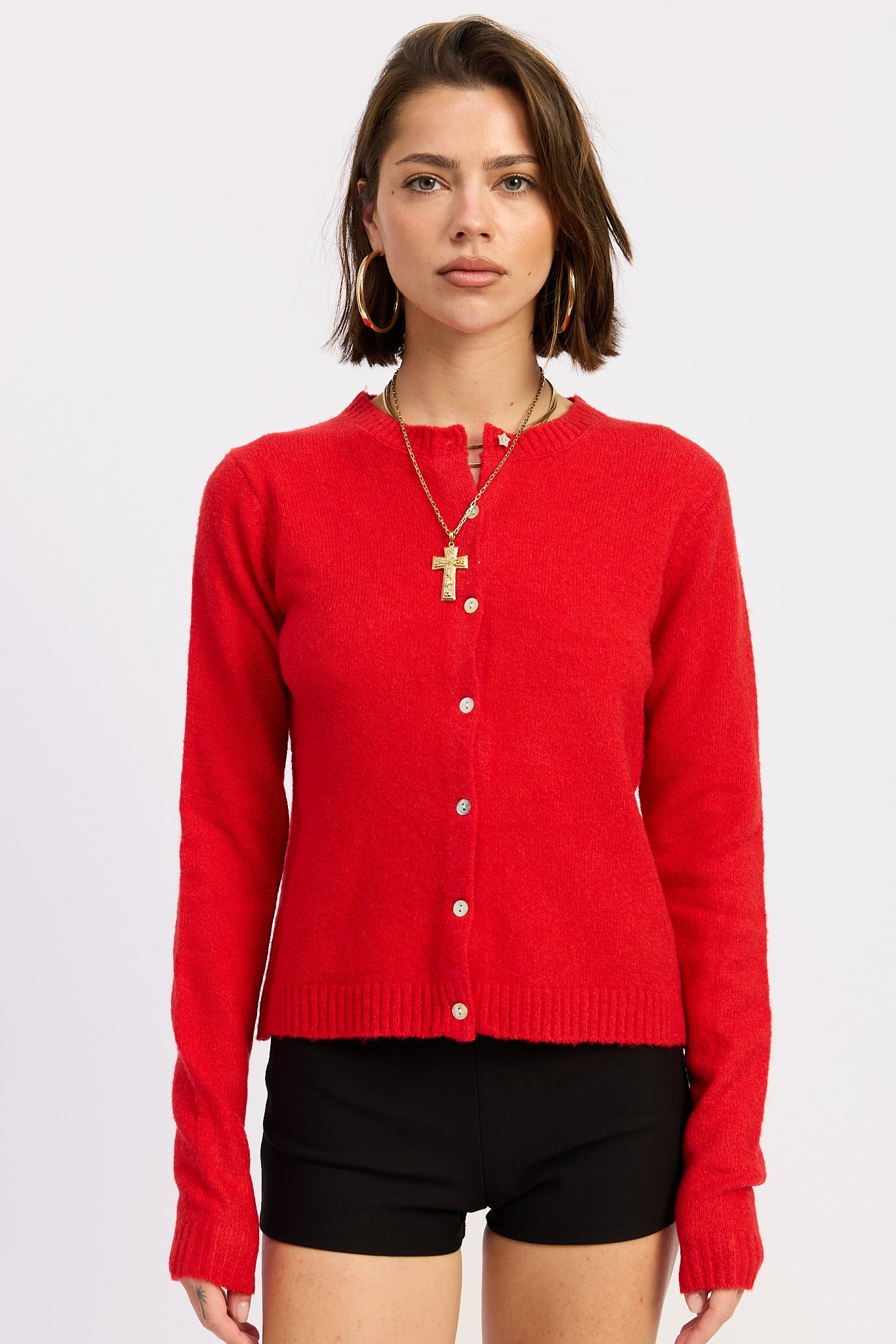 Women’s Button-Front Knit Cardigan – Kaia