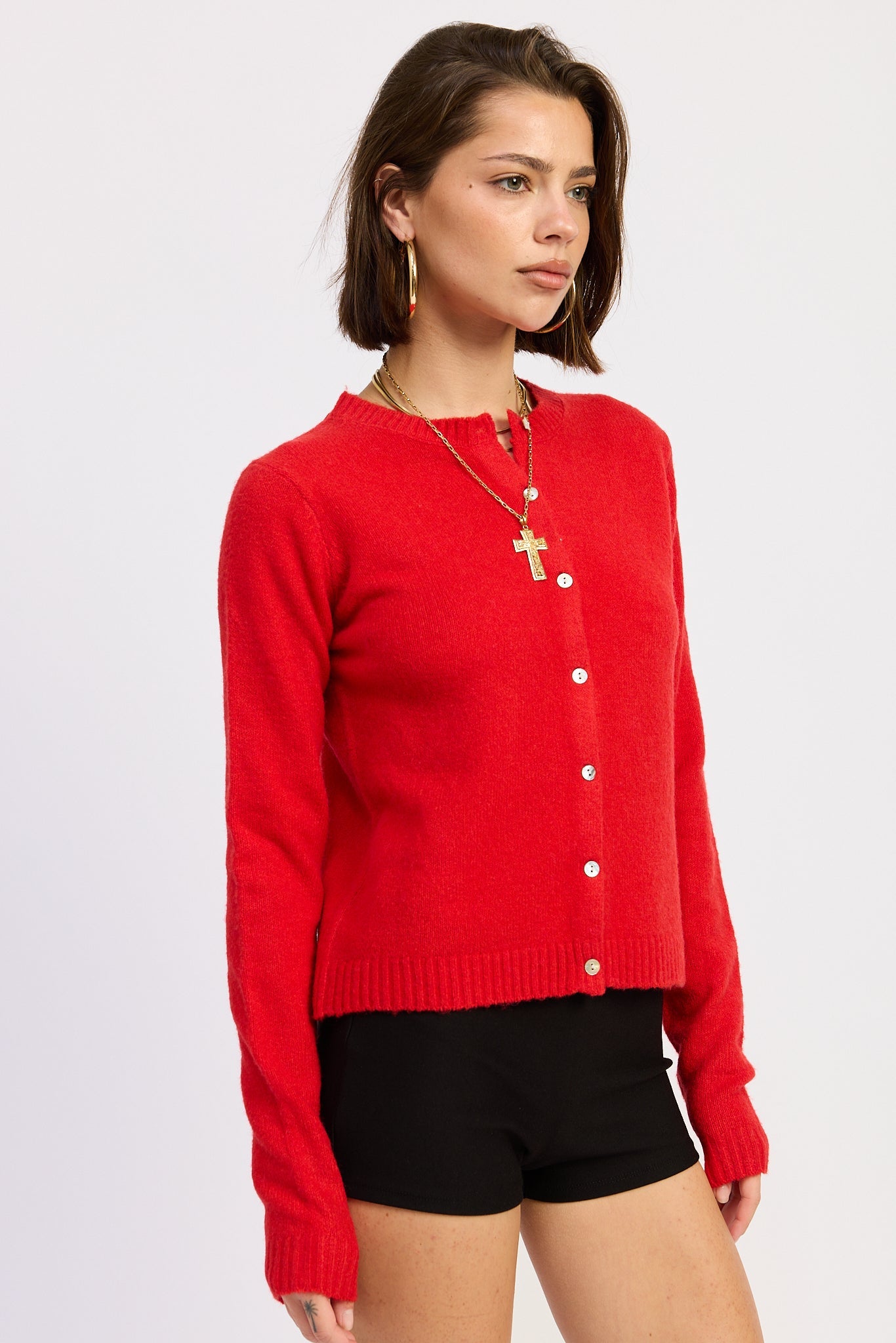 Women’s Button-Front Knit Cardigan – Kaia