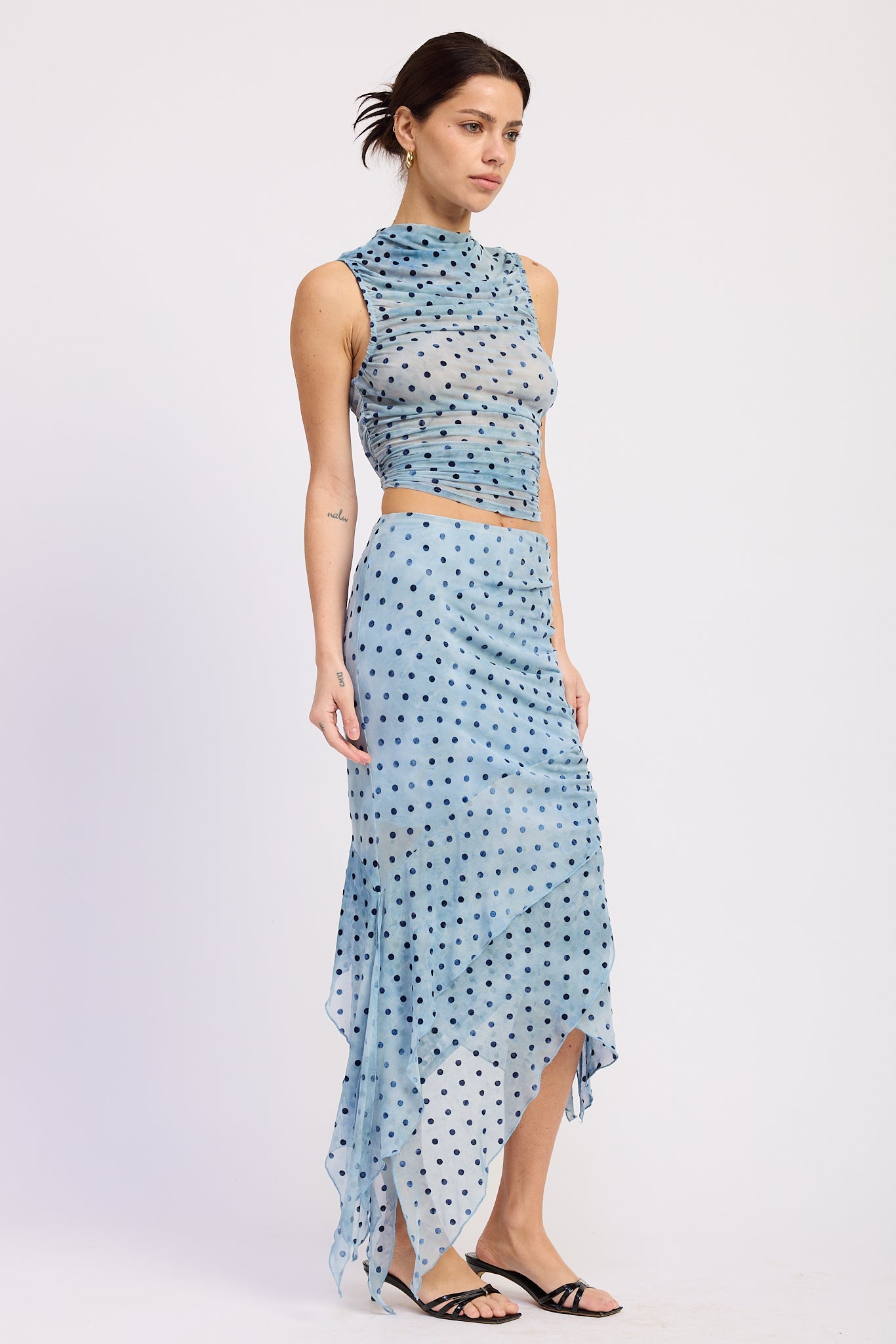 Women’s Printed High-Neck Tank Top – Rhea