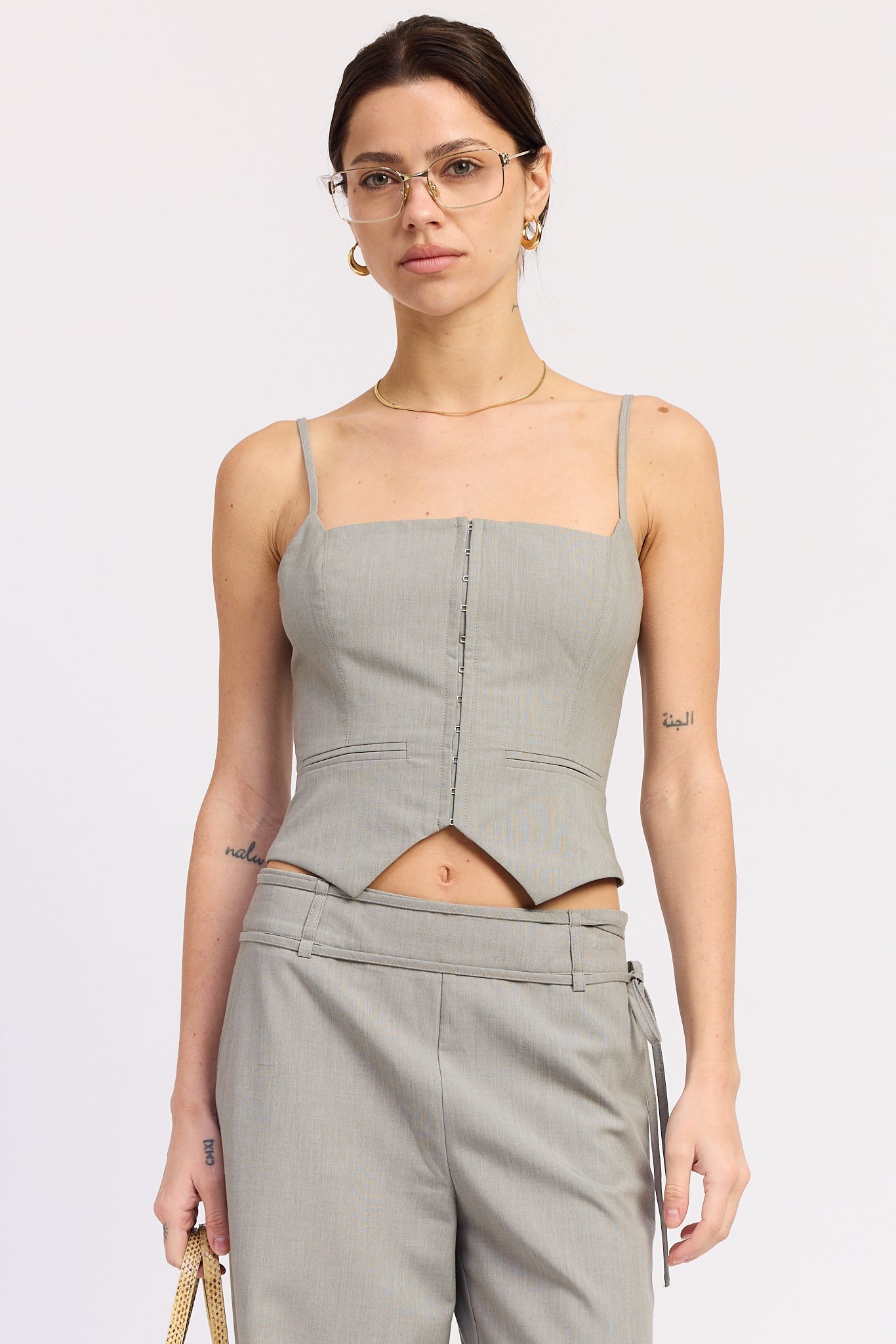 Women’s Tailored Square-Neck Vest Top – Natalie