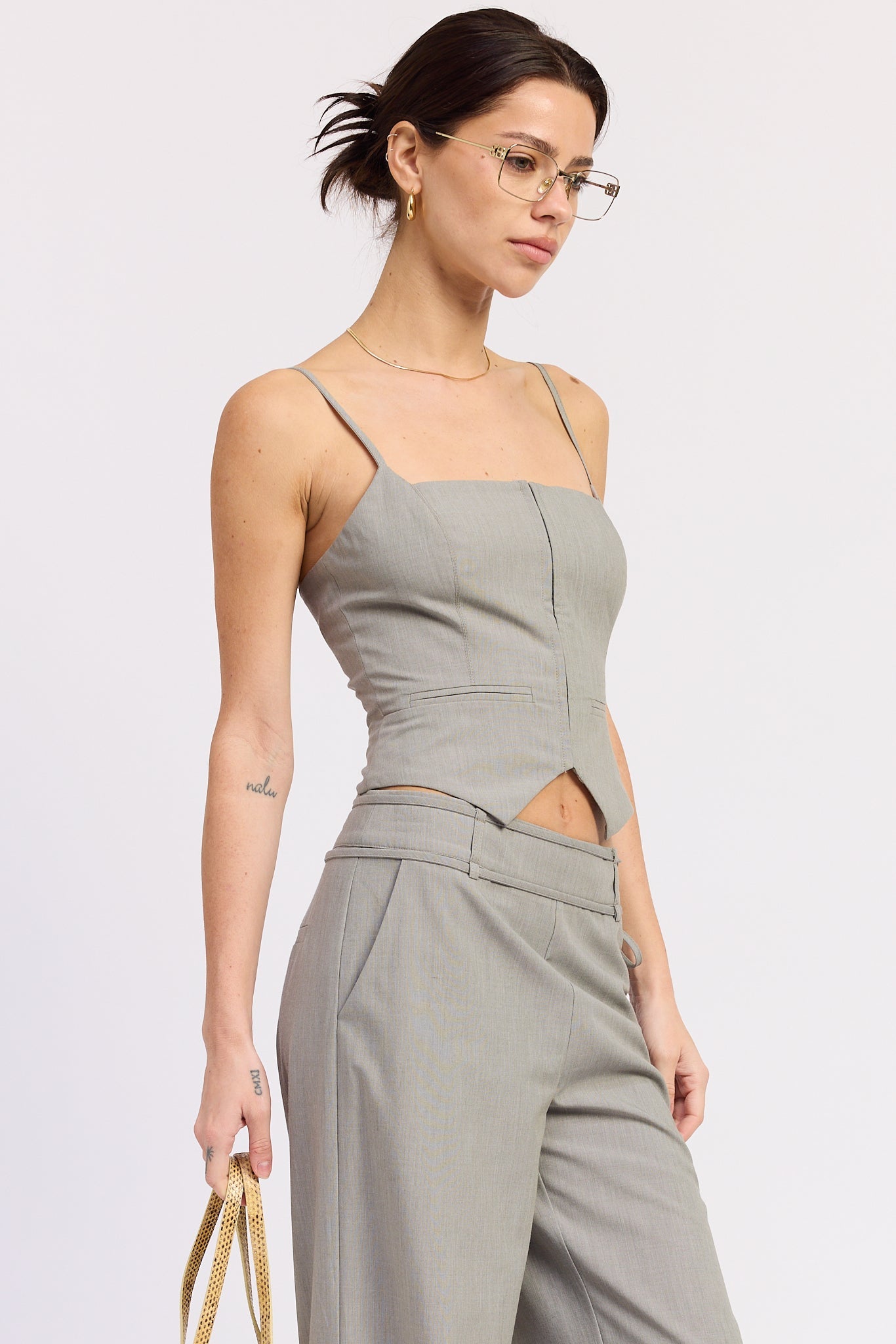 Women’s Tailored Square-Neck Vest Top – Natalie
