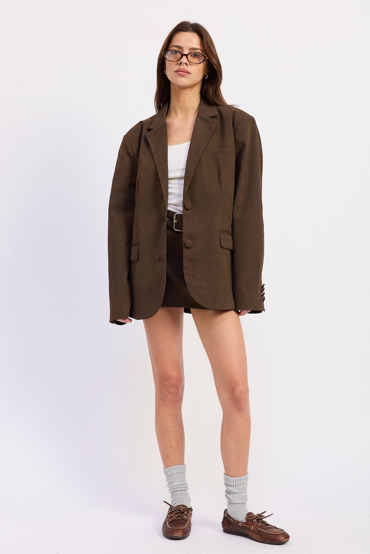 Oversized Buttoned Blazer – Alize