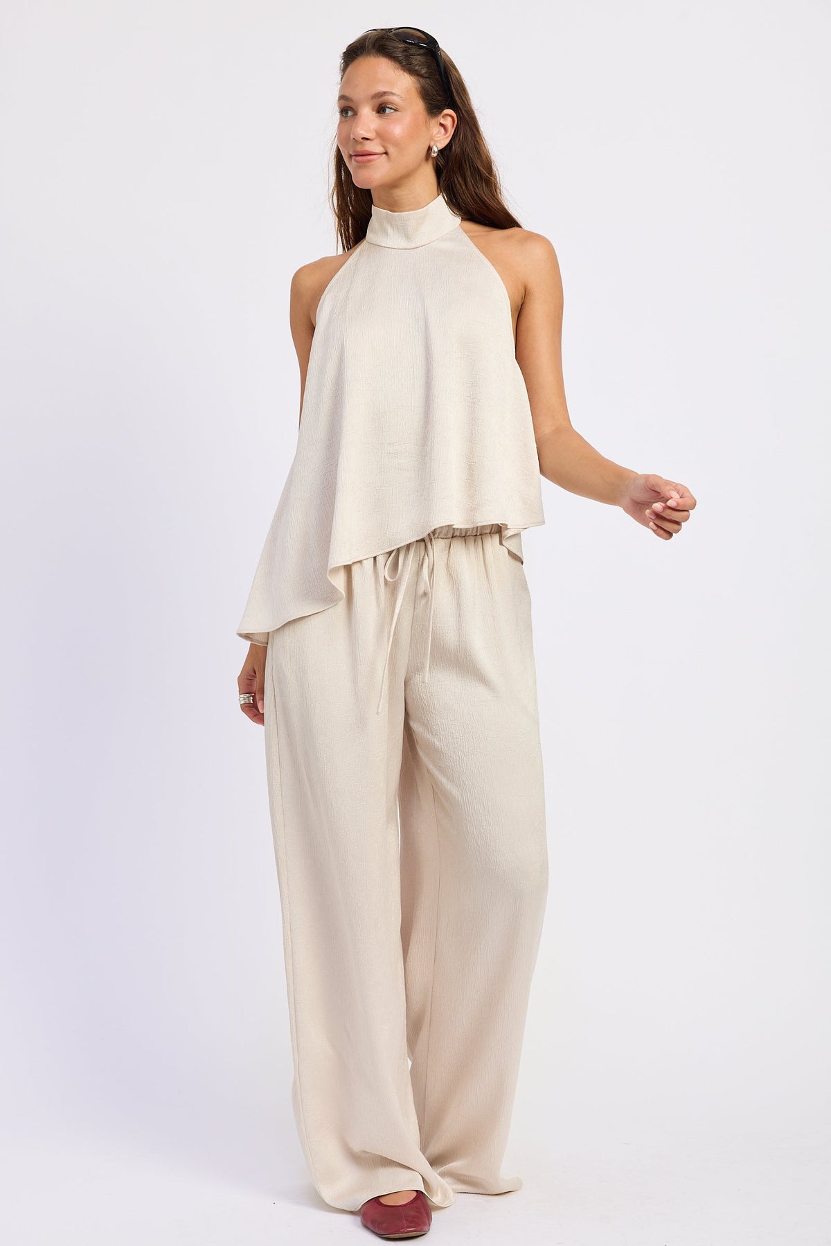 Open Back Asymmetrical Halter Top – Asteria