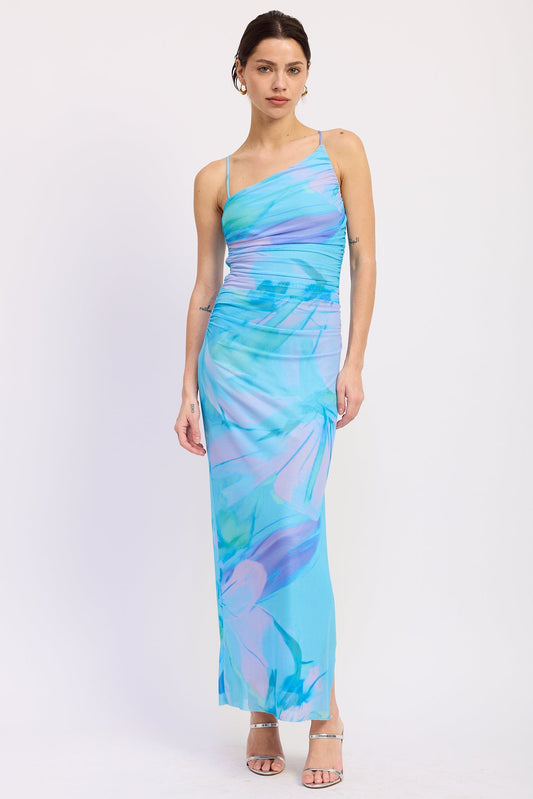 One Shoulder Ruched Dress – Sydney