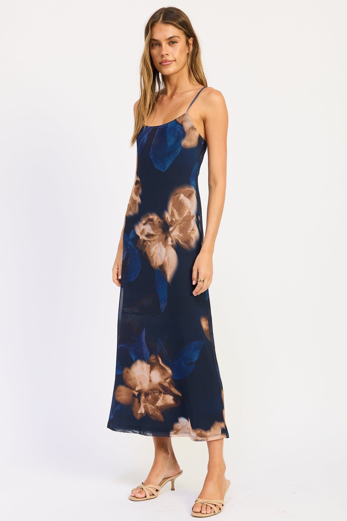 Mesh Maxi Strappy Dress – Isadora
